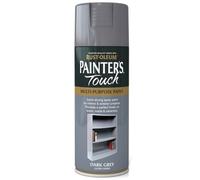 Rust-Oleum AE0040015E8 Painters Touch Dark Grey Gloss Multi Purpose Spray Paint 400ml