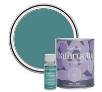 Rust-Oleum Green Water-Resistant Bathroom Tile Paint in Matt Finish - Peacock Suit 750ml