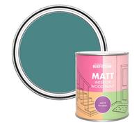Rust-Oleum Green Interior Wood Paint in Matt Finish - Peacock Suit 750ml