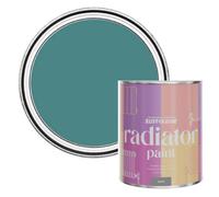 Rust-Oleum Green Heat Resistant Radiator Paint in Satin Finish - Peacock Suit 750ml