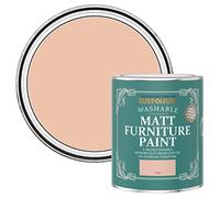 Rust-Oleum Pink Furniture & Skirting Board Paint in Matt Finish - Coral 750ml