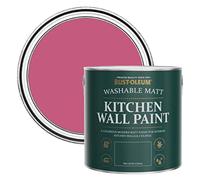 Rust-Oleum Pink Washable Kitchen Wall Paint in Matt Finish - Raspberry Ripple 2.5L