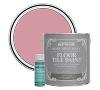 Rust-Oleum Pink Washable Matt Floor Tile Paint - Dusky Pink 2.5L