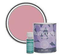 Rust-Oleum Pink Water-Resistant Bathroom Tile Paint in Matt Finish - Dusky Pink 750ml