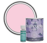 Rust-Oleum Pink Water-Resistant Bathroom Tile Paint in Matt Finish - My Husband Said No 750ml