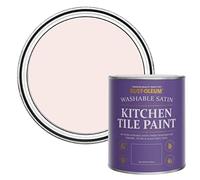 Rust-Oleum Pink water resistant Kitchen Tile Paint in Satin Finish - China Rose 750ml