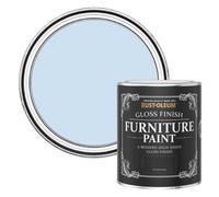 Rust-Oleum Light Blue Furniture Paint in Gloss Finish - Powder Blue 750ml