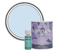Rust-Oleum Blue Water-Resistant Bathroom Tile Paint in Matt Finish - Powder Blue 750ml