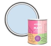 Rust-Oleum Blue Interior Wood Paint in Matt Finish - Powder Blue 750ml