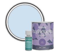 Rust-Oleum Blue Water-Resistant Bathroom Tile Paint in Satin Finish - Powder Blue 750ml
