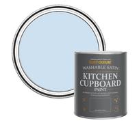 Rust-Oleum Blue Scrubbable Kitchen Cupboard Paint in Satin Finish - Powder Blue 750ml (SHDRCT1852)