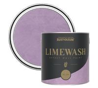 Rust-Oleum Purple Textured Paint for Interior Feature Walls | Limewash Effect Wall Paint - No.599 2.5L