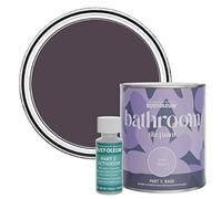 Rust-Oleum Purple Water-Resistant Bathroom Tile Paint in Matt Finish - Grape Soda 750ml