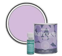 Rust-Oleum Purple Water-Resistant Bathroom Tile Paint in Matt Finish - Violet Macaroon 750ml