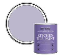 Rust-Oleum Purple water resistant Kitchen Tile Paint in Gloss Finish - Wisteria 750ml