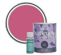 Rust-Oleum Pink Water-Resistant Bathroom Tile Paint in Gloss Finish - Raspberry Ripple 750ml