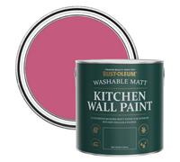 Rust-Oleum Pink Washable Kitchen Wall Paint in Matt Finish - Raspberry Ripple 2.5L