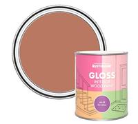 Rust-Oleum Red Interior Gloss Wood Paint - Siena 750ml