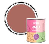 Rust-Oleum Red Interior Wood Paint in Matt Finish - Salmon 750ml