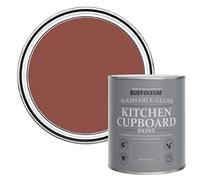 Rust-Oleum Red Kitchen Cupboard Paint in Gloss Finish - Fire Brick 750ml