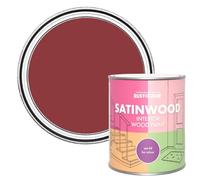 Rust-Oleum Red Satinwood Interior Wood Paint - Empire Red 750ml