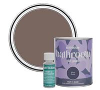 Rust-Oleum Brown Water-Resistant Bathroom Tile Paint in Gloss Finish - River’s Edge 750ml
