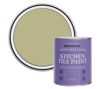 Rust-Oleum Green Water-Resistant Kitchen Tile Paint in Gloss Finish - Sage Green 750ml