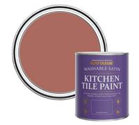 Rust-Oleum Salmon Satin Kitchen Tile Paint 750Ml