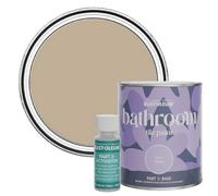 Rust-Oleum Brown Water-Resistant Bathroom Tile Paint in Matt Finish - Salted Caramel 750ml