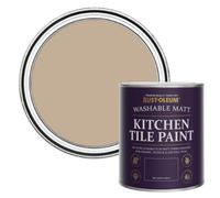 Rust-Oleum Kitchen Tile Paint Matt - Salted Caramel 750ml - Brown