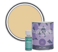 Rust-Oleum Yellow Water-Resistant Bathroom Tile Paint in Satin Finish - Sandstorm 750ml