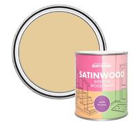 Rust-Oleum Yellow Satinwood Interior Wood Paint - Sandstorm 750ml