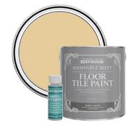 Rust-Oleum Yellow Washable Matt Floor Tile Paint - Sandstorm 2.5L