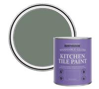 Rust-Oleum Green Water-Resistant Kitchen Tile Paint in Gloss Finish - Serenity 750ml