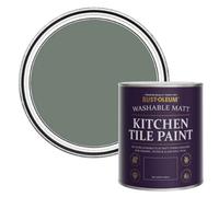 Rust-Oleum Green water resistant Kitchen Tile Paint in Matt Finish - Serenity 750ml