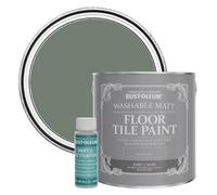 Rust-Oleum Green Washable Matt Floor Tile Paint - Serenity 2.5L