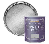 Rust-Oleum Silver Effect Chalky Furniture Paint, 750Ml