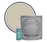 Rust-Oleum Green Washable Matt Floor Tile Paint - Silver Sage 2.5L