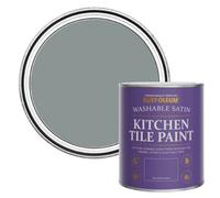 Rust-Oleum Slate Satin Kitchen Tile Paint 750Ml