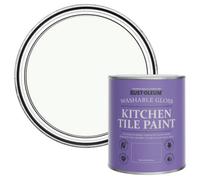 Rust-Oleum White Water-Resistant Kitchen Tile Paint in Gloss Finish - Still 750ml
