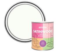 Rust-Oleum white Satinwood Interior Wood Paint - Still 750ml