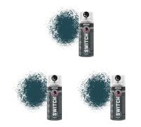 Rust-Oleum Switch 5 in 1 Nozzle Multi Surface Topcoat Decorative Spray Paint Aerosol 400ml Anthracite Matt Finish (Pack of 3)