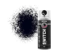 Rust-Oleum Switch 5 in 1 Nozzle Multi Surface Topcoat Decorative Spray Paint Aerosol 400ml Black Satin Finish