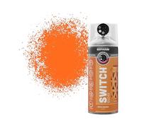Rust-Oleum Switch 5 in 1 Nozzle Multi Surface Topcoat Decorative Spray Paint Aerosol 400ml Citrus Orange Gloss Finish