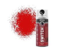 Rust-Oleum Switch 5 in 1 Nozzle Multi Surface Topcoat Decorative Spray Paint Aerosol 400ml Poppy Red Gloss Finish