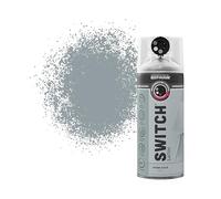 Rust-Oleum Switch 5 in 1 Nozzle Multi Surface Topcoat Decorative Spray Paint Aerosol 400ml Storm Cloud Satin Finish