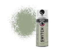 Rust-Oleum Switch 5 in 1 Nozzle Multi Surface Topcoat Decorative Spray Paint Aerosol 400ml Vintage Green Matt Finish