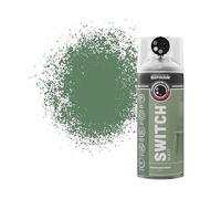 Rust-Oleum Switch 5 in 1 Nozzle Multi Surface Topcoat Decorative Spray Paint Aerosol 400ml Woodland Green Matt Finish