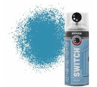 Rust-Oleum Switch 5 in 1 Nozzle Multi Surface Topcoat Decorative Spray Paint Aerosol 400ml Misty Blue Satin Finish