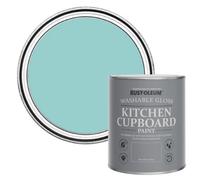 Rust-Oleum Blue Kitchen Cupboard Paint in Gloss Finish - Teal 750ml